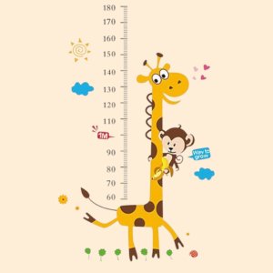 키 성장표 어린이 아기 아이 유아 가정용 키재기 스티커 성장 포스터