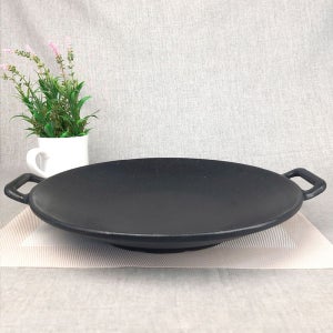 SG 낮은 웍 양은 냄비 팬 주물 그리들 캠핑 전골 ZZ 37.5cm