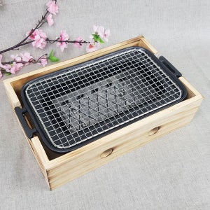 키치노 SG 직사각 화로 2A 세트 사각망 일본식 미니 SET 석쇠 (112613)