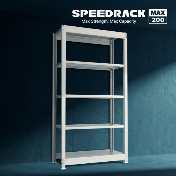 스피드랙 MAX 철제선반 무볼트 고중량 창고 경량랙 독립형 9003001500 5단