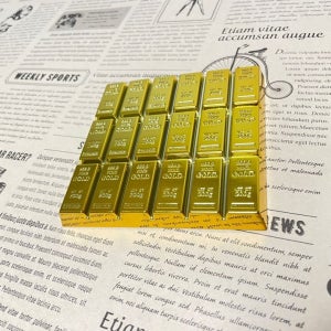 골드바 골드 금괴 모형 코스터 컵받침 주방 카페 인테리어 소품