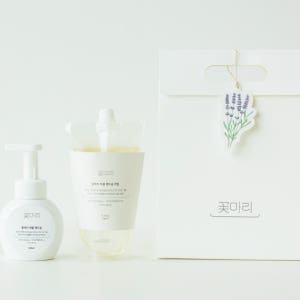 [3+1이벤트] [GIFT] 꽃마리 버블 핸드솝+핸드워시 리필 친환경 선물세트 집들이 자취 생필품