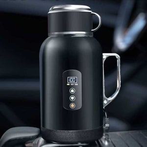 차량용 커피포트 화물차 전기포트 (이중 뚜껑)자동차용 1500ml