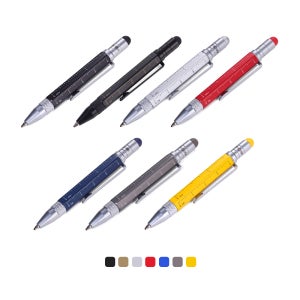 트로이카 멀티태스킹 미니 볼펜 7종 택1 블랙컬러바디(블랙심), 1개