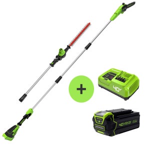 그린웍스 40V 무선 충전 고지톱&고지전정기 콤보 5Ah 세트 GW1300373 충전기포함