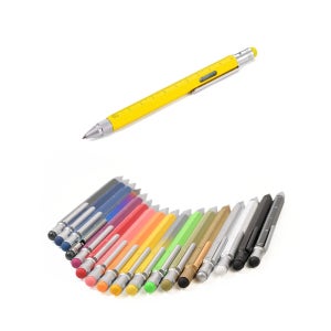 트로이카 컨스트럭션 멀티태스킹 볼펜 PIP20 8종 택1 옐로우컬러바디(블랙심), 1개