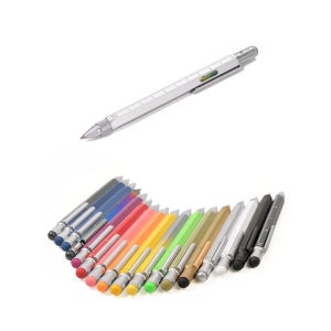 트로이카 컨스트럭션 고급볼펜 멀티펜 PIP20 11종 택1 실버컬러바디(블랙심), 1개