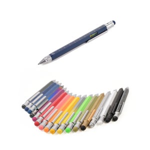 트로이카 컨스트럭션 고급볼펜 멀티펜 PIP20 11종 택1 블루컬러바디(블랙심), 1개