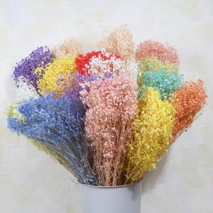 대용량 프리저브드 표백 안개꽃 스몰안개 10색 도매