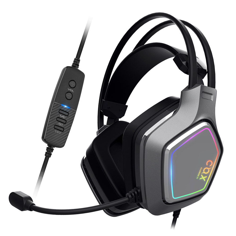 COX SCARLET 가상 7.1채널 RGB 노이즈캔슬링 게이밍 헤드셋