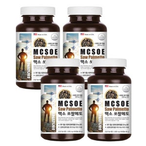 어바틀 맥소 쏘팔메토 전립선 열매추출물 옥타코사놀 잔뇨 배뇨 야뇨 90캡슐4개(12개월)