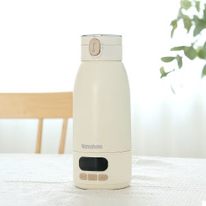 워너홈 휴대용 무선 분유포트 2세대 가열 보온 텀블러 급속충전가능