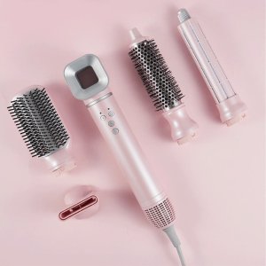 [디클] 에어글램 5in1 프로 스타일러 헤어 드라이어 에어브러시 멀티 웨이브 볼륨 헤어롤 봉 고데기 빗