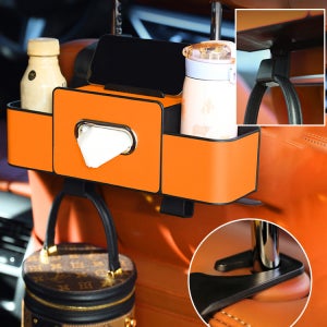 차량용 다기능 시트 수납함 뒷자석수납 가방걸이 걸이형 티슈 수납 케이스