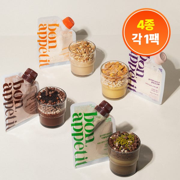 본아페티 단백질 쉐이크 다이어트 체중조절 체중관리 식사대용 프로틴 맛보기 체험 세트