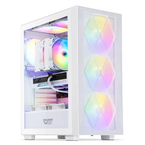 darkFlash DK370 MESH RGB 강화유리 (화이트)