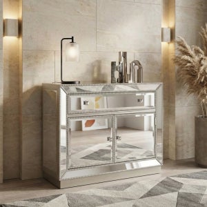 미라지가구 50708 빈티지 클래식 포인트 수납 서랍장