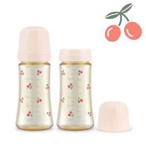 PPSU 젖병 트윈팩 체리쉬 (스윗피치) 300ml, 2개