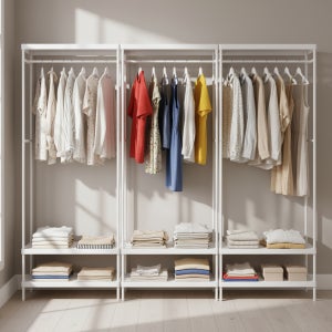 <b>이케아</b> 시스템행거 드레스룸 틈새 행거 옷장 튼튼한 행거 미니 이동식 스탠드 옷걸이 거치대