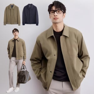 마이야르 고급감 단색 남성용 재킷 단색 남성용 칼라넥 재킷