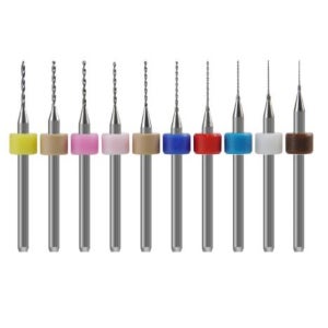 드릴형 10종 0.35mm TO 1.25mm 연마기 전동 핸드그라인더 맨드릴 비트세트 네일아트 보석세공