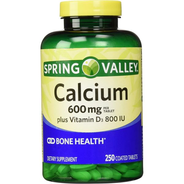 <b>스프링 밸리</b> 비타민 D 칼슘 - 600mg 250정