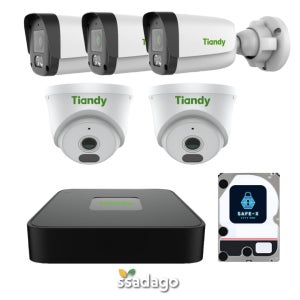 매장CCTV IP 5채널 2TB 실내외 보안카메라 자가설치 셀프시공 사무실 CCTV세트
