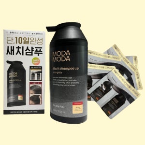 모다모다 제로그레이 블랙 샴푸 10 300g (+10일 kit) 새치 케어 염색