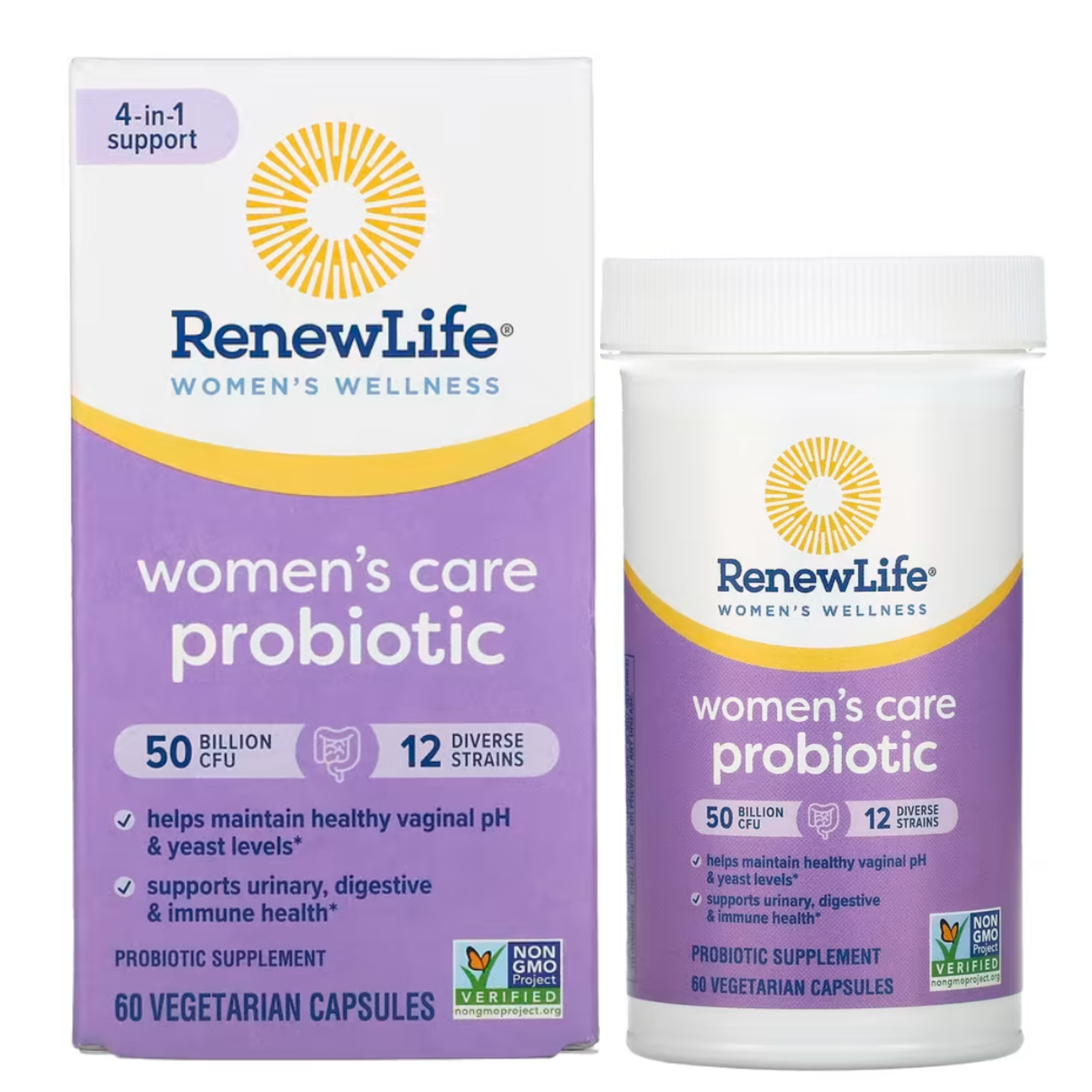 리뉴라이프 질유산균 <b>우먼스</b>케어 <b>프로바이오틱 500억</b> 베지캡슐60