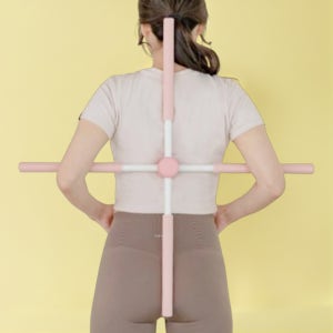 스트레칭 봉 스틱 요가 바른자세 벨런스바 등펴기 어깨 척추 운동 막대기 1개