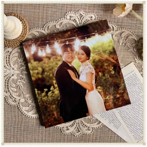 메탈액자 제작 사진액자 선물 웨딩 포토테이블 정사각L펄없게