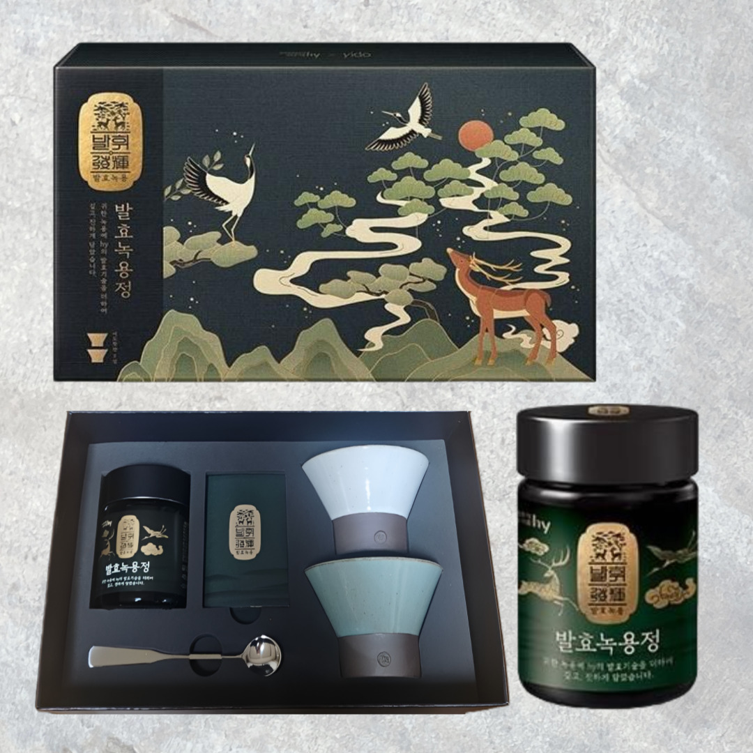 <b>발휘 발효</b> 녹용정 이도찻잔 세트 프리미엄 명절 선물 세트