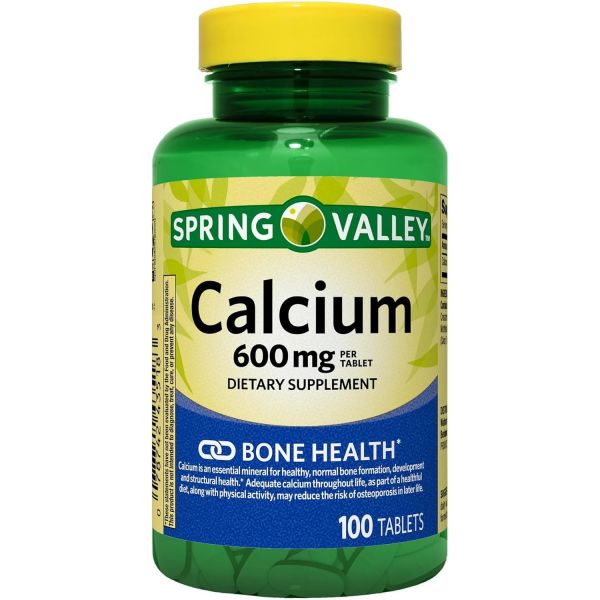 <b>스프링 밸리</b> 칼슘 600mg 100정 칼슘 1팩