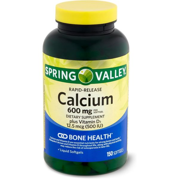 <b>스프링 밸리</b> 신속 방출 칼슘 600mg 150개