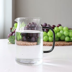 SL 손잡이 물병 내열 유리병 티팟 보틀 컬러 저그 800ml, 1개