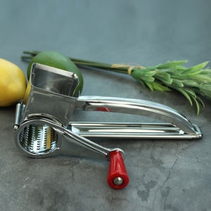 키치노 치즈 크레프트 스텐 회전식 그레이터 그라인더 치즈갈이 손잡이 강판 (101280)