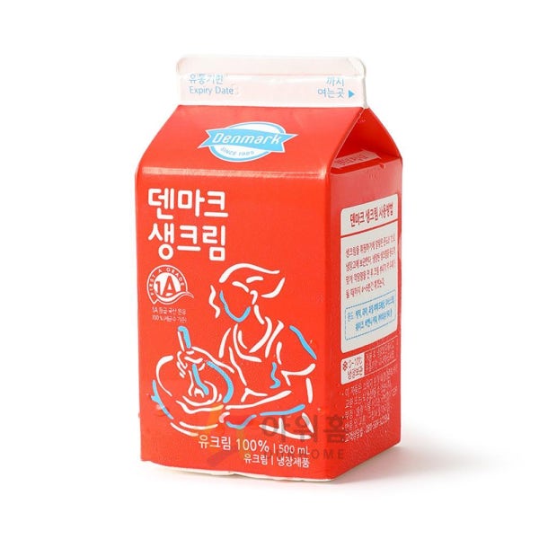 생크림(유지방38%) 덴마크 500ml