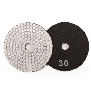석재용 연마 패드 100mm 50방 습식 건식 대리석 광택 타일 폴리싱 원형 샌딩패드