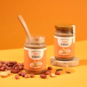 국산 무가당 크런치 땅콩버터 400g 대용량