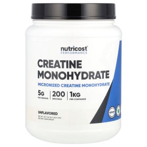 뉴트리코스트 크레아틴 모노하이드레이트 미분화 1kg 파우더 200서빙