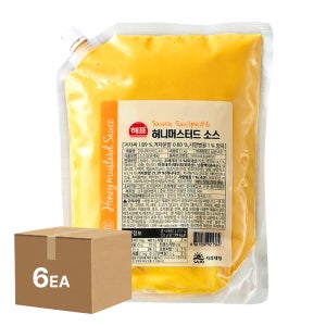 사조 해표 허니머스터드 소스 2kg, 6개
