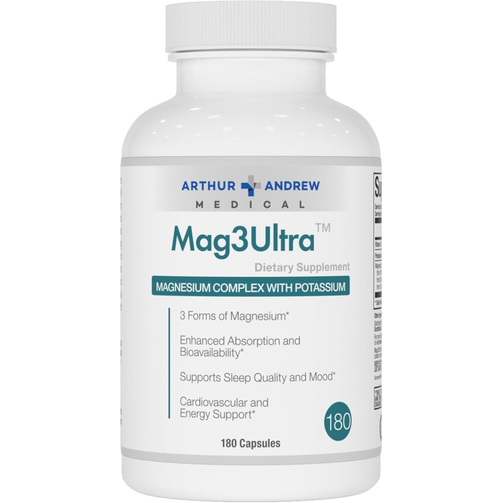 <b>아서 앤드류 메디컬</b> Mag3Ultra 트리플 <b>마그네슘</b> 180 캡슐