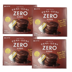 [롯데웰푸드] 제로 초코파이 336g (4갑)