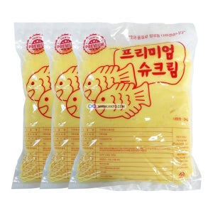 황금 프리미엄 붕어빵 재료 속재료 앙금 슈크림 2kg x 3개