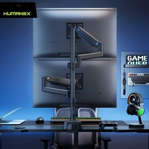 듀얼모니터암 고중량모니터암 노트북 거치대 56.2cm 기둥 35인치 이하