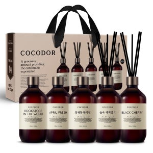 코코도르 프리미엄 디퓨저 500ml 5개입 베스트향5종 선물세트 집들이선물 실내방향제 양재동꽃시장