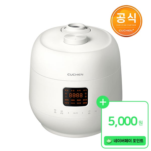 [포인트 5000P 적립] 쿠첸 더핏 슬림 전기 압력밥솥 6인용 CRS-FSWD0640W