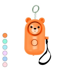 쉴트 호신용품 여성 호신용 휴대용 테디 경보기 오렌지