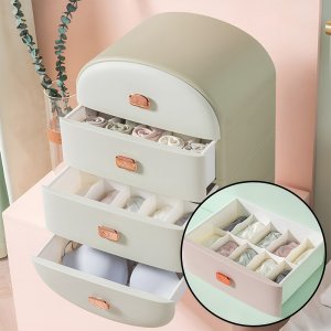 홈스월드 속옷정리함 양말서랍장 수납장 속옷서랍장 칸칸이 보관함 럭셔리 4단
