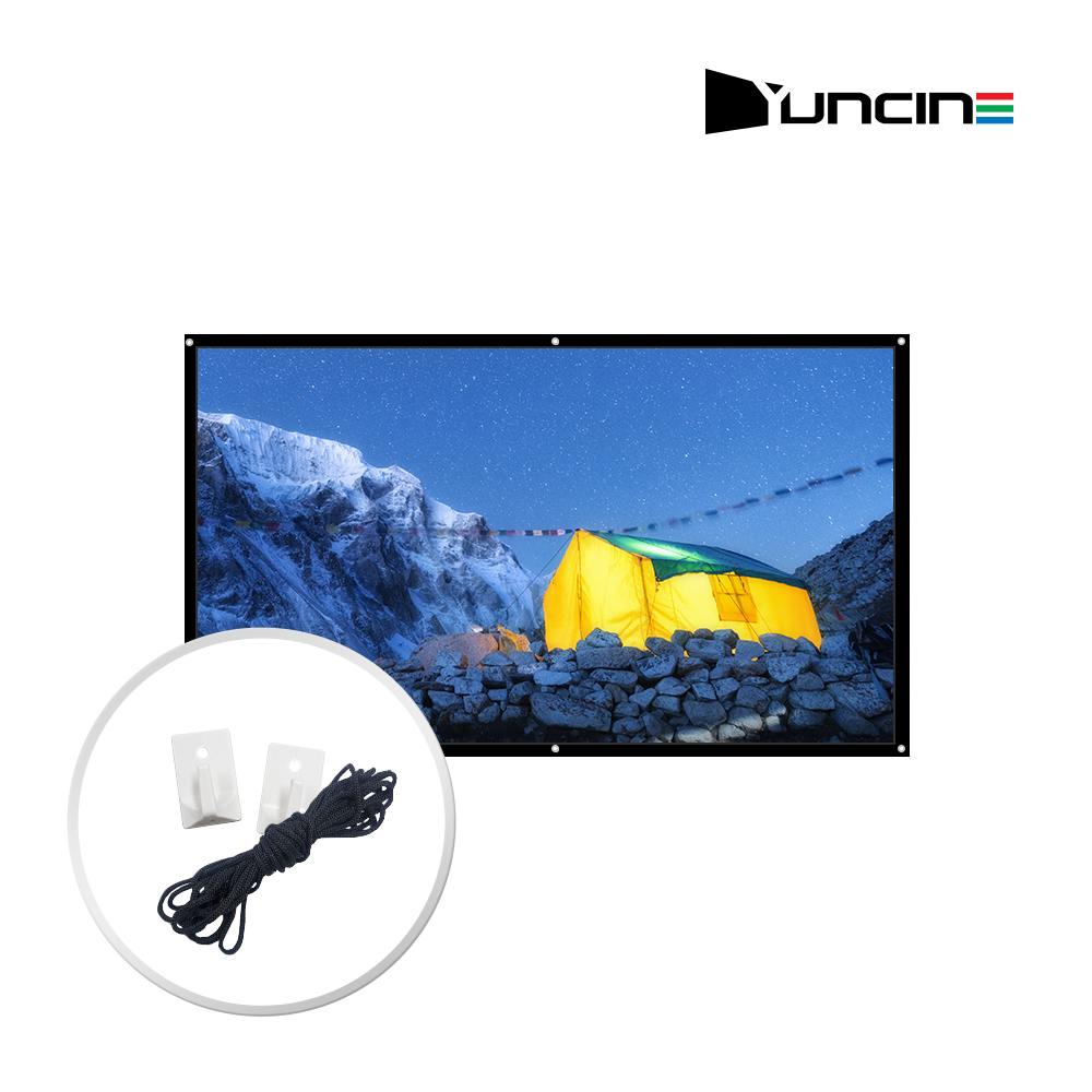 윤씨네 16:9 심플 빔스크린 캠핑용 이동형 야외용 304.9cm(120), 1개